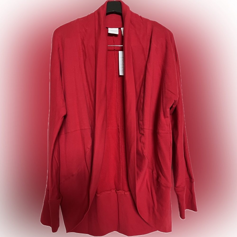 NWT Red Weekends by Chicos Nurra Cocoon Jacket/sweater